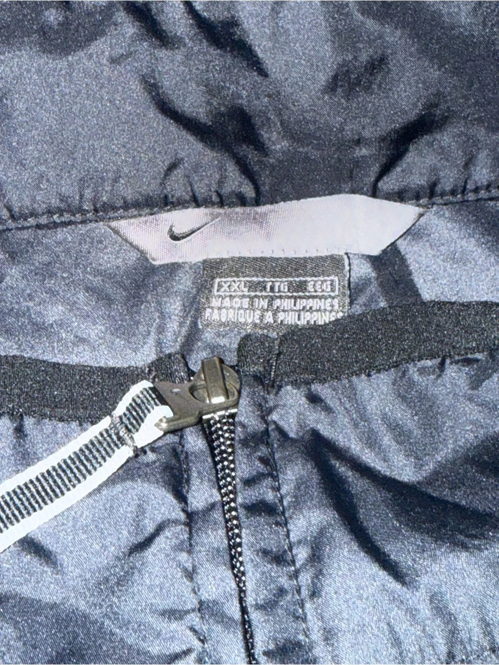 Nike Black Sleeveless Zip Windbreaker Vest